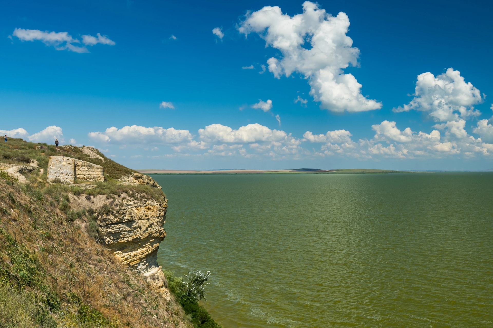 A High Cliff Facing Lake Razim