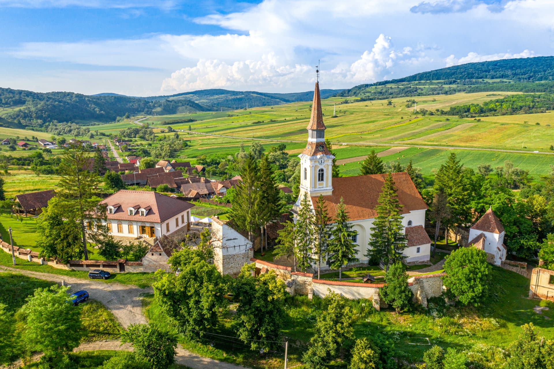 Fortified Saxon Church in Brasov county, Romania